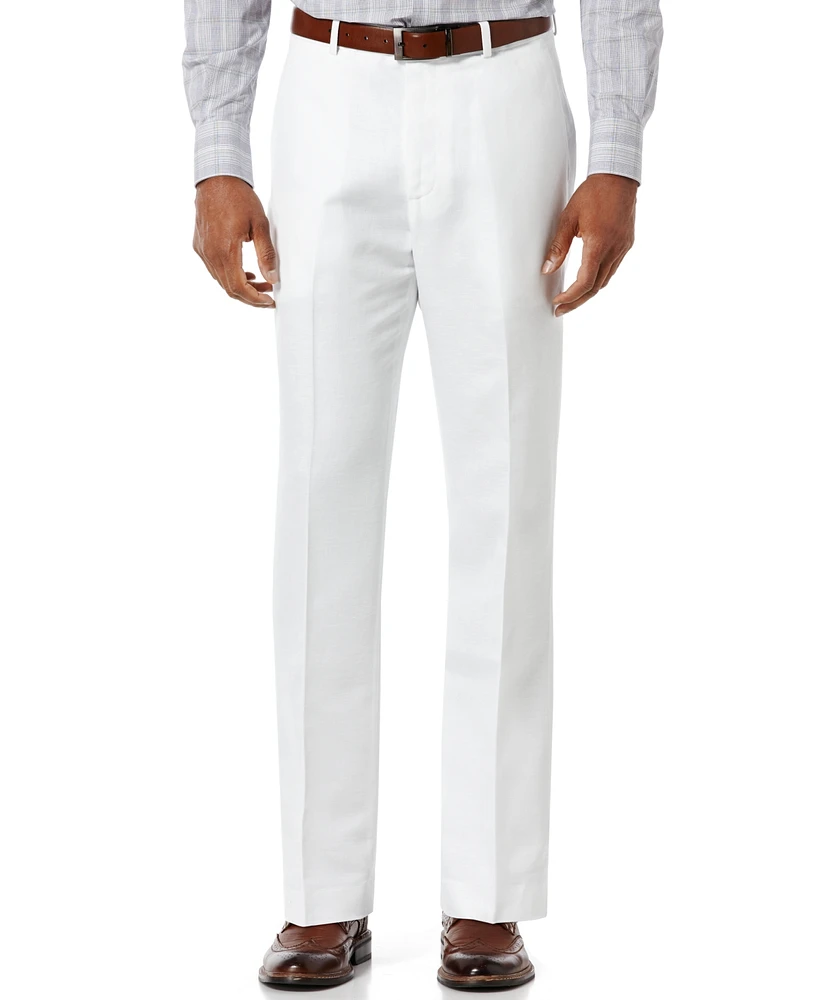 Perry Ellis Men's Linen Blend Solid Twill Pants