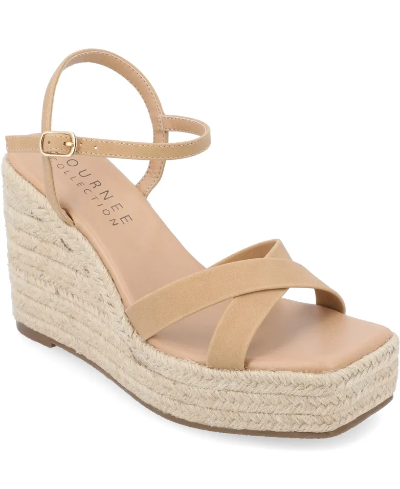 Journee Collection Women's Raniya Platform Wedge Sandals