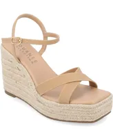 Journee Collection Women's Raniya Platform Wedge Sandals