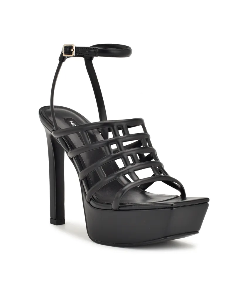 Nine West Women's Olah Square Toe Heeled Dress Sandals - Macy's