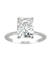 Charles & Colvard Moissanite Radiant Cut Solitaire Ring (2 3/4 ct. t.w. Diamond Equivalent) 14k White Gold