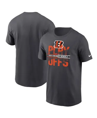 Men's Nike Anthracite Cincinnati Bengals 2022 Nfl Playoffs Iconic T-shirt