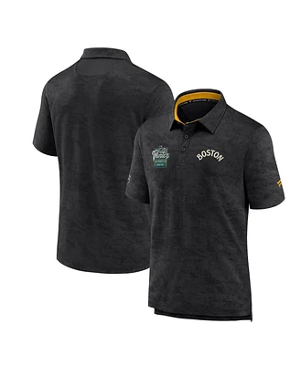 Men's Fanatics Black Boston Bruins 2023 Nhl Winter Classic Authentic Pro Polo Shirt