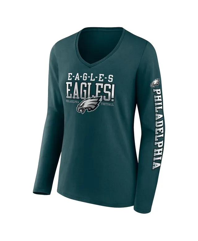 Fanatics Women's Branded Jalen Hurts Midnight Green Philadelphia Eagles  Athena Name and Number Notch Neck T-shirt - Macy's