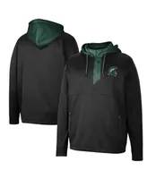 Men's Colosseum Michigan State Spartans Luge 3.0 Quarter-Zip Hoodie