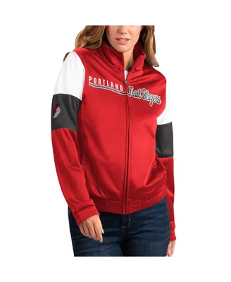 Women's G-iii 4Her by Carl Banks Red Portland Trail Blazers Change Up Full-Zip Track Jacket