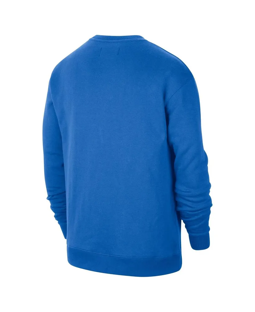 Men's Jordan Blue Ucla Bruins Wordmark Pullover Sweatshirt