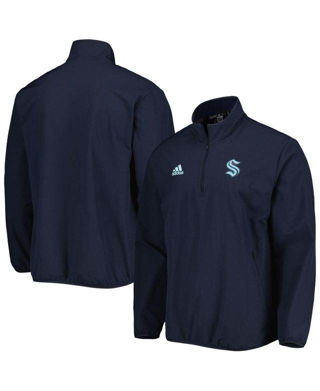 Men's adidas Navy Seattle Kraken Cold.rdy Quarter-Zip Jacket