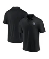 Men's Fanatics Black Colorado Rockies Winning Streak Polo Shirt