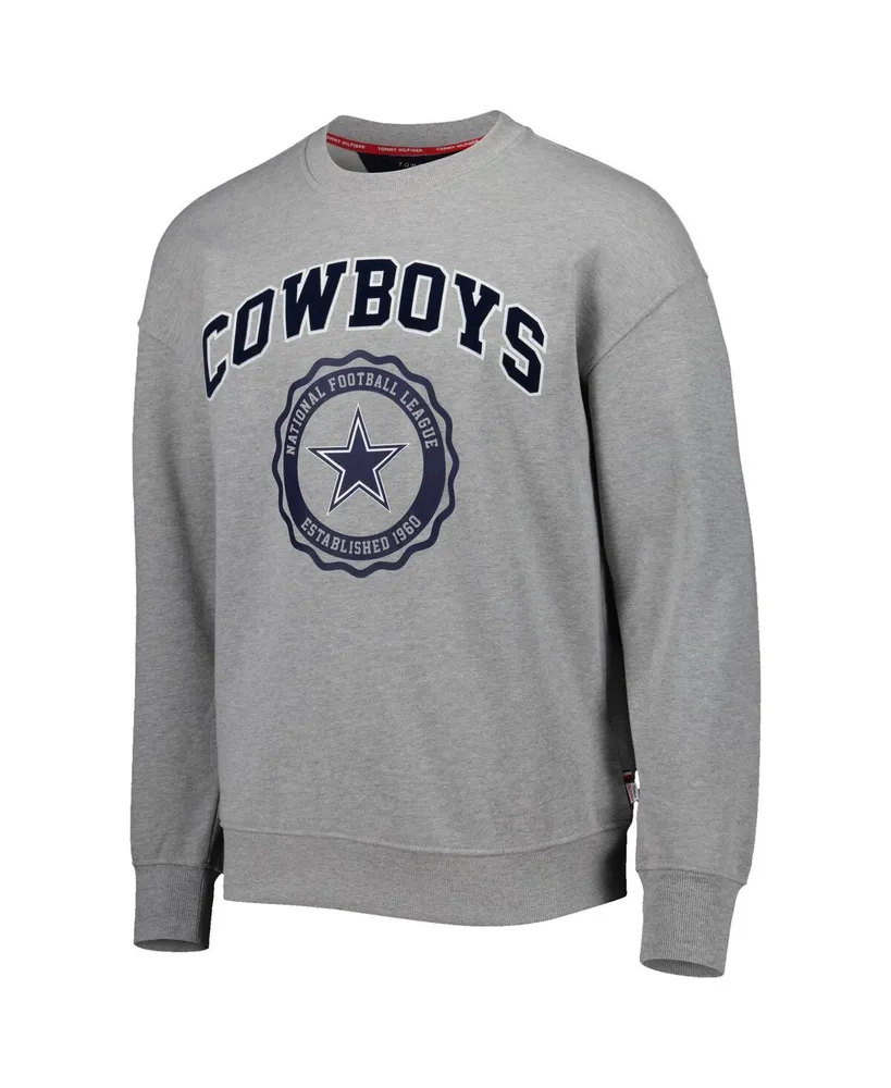 Men's Tommy Hilfiger Heather Gray Dallas Cowboys Ronald Crew Sweatshirt