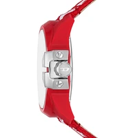 Diesel Men's Baby Chief Three-Hand Solar-Powered Red Polyethylene Terephthalate Watch 43mm