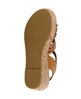 Dkny Little Girls Open Toe Wedge Sandals