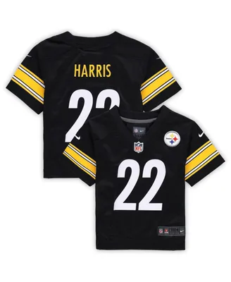 Infant Boys and Girls Nike Najee Harris Black Pittsburgh Steelers Player Game Jersey
