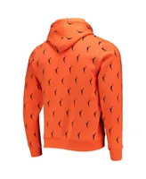 Men's The Wild Collective Orange Wnba Allover Logowoman Pullover Hoodie