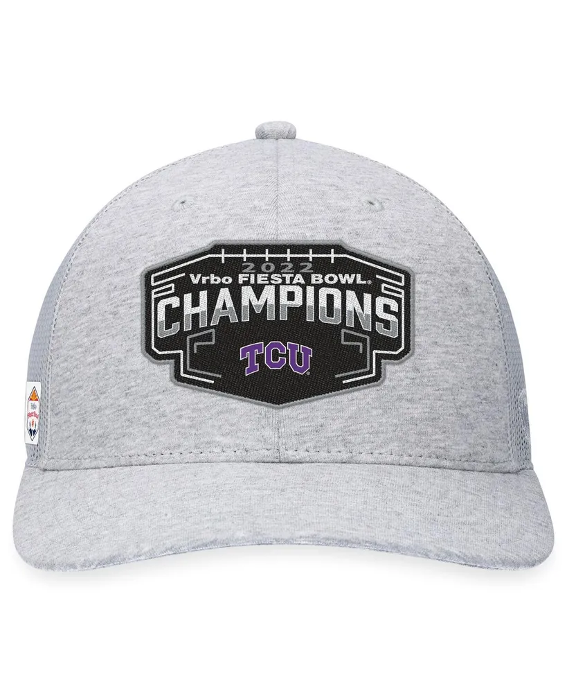 Men's Top of the World Heather Gray Tcu Horned Frogs College Football Playoff 2022 Fiesta Bowl Champions Adjustable Hat