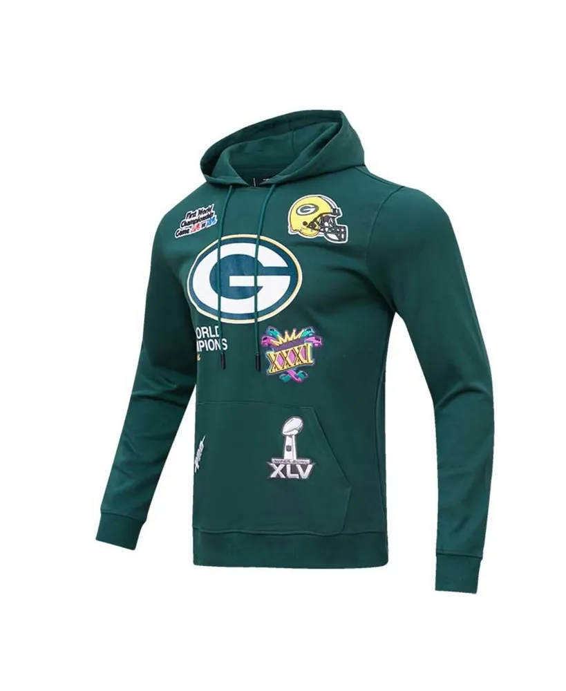 Men's Pro Standard Green Bay Packers 4x Super Bowl Champions Pullover Hoodie