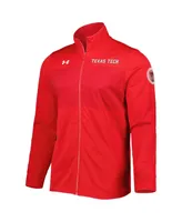 Men's Under Armour Red Texas Tech Red Raiders Knit Warm-Up Full-Zip Jacket