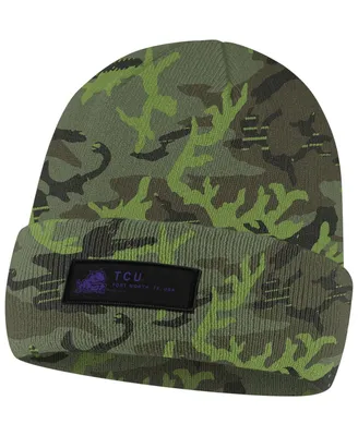 Men's Nike Camo Tcu Horned Frogs Veterans Day Cuffed Knit Hat