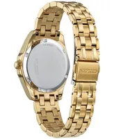 Citizen Eco-Drive Women's Peyten Gold-Tone Stainless Steel Bracelet Watch 33mm - Gold