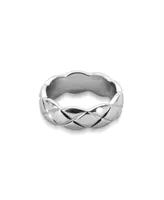 Oma The Label Nneoma 1/4" Ring White Gold- Plated Brass