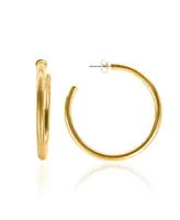 Oma The Label Liv 2 1/3" Large Hoops in 18k Gold- Plated Brass, 60mm