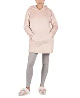 MeMoi Women's Sherpa-Lined Velour Hooded Lounger