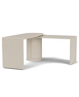 Maren 83" Wood 360 Degrees Swivel Desk