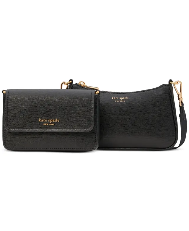 Kate Spade New York Morgan Saffiano Leather East/West Crossbody Black One  Size