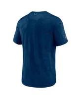 Men's Fanatics Deep Sea Blue Seattle Kraken Authentic Pro Rink Premium Camo T-shirt