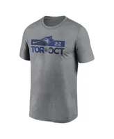 Men's Nike Heather Charcoal Toronto Blue Jays 2022 Postseason T-shirt