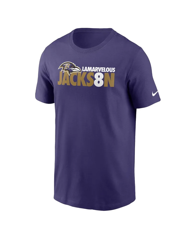 Men's Nike Lamar Jackson Purple Baltimore Ravens Player Graphic T-shirt
