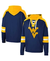 Men's Colosseum West Virginia Mountaineers Lace-Up 4.0 Pullover Hoodie