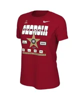Women's Nike Red Georgia Bulldogs College Football Playoff 2022 National Champions Star Celebration T-shirt