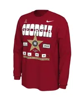Men's Nike Red Georgia Bulldogs College Football Playoff 2022 National Champions Celebration Long Sleeve T-shirt