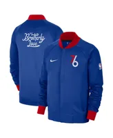 Men's Nike Blue, White Philadelphia 76ers 2022/23 City Edition Showtime Thermaflex Full-Zip Jacket