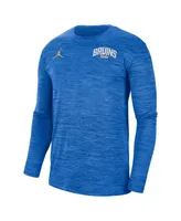 Men's Jordan Blue Ucla Bruins Sideline Game Day Velocity Performance Long Sleeve T-shirt