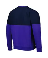 Men's adidas Navy and Purple Argentina National Team Graphic Pullover Sweatshirt