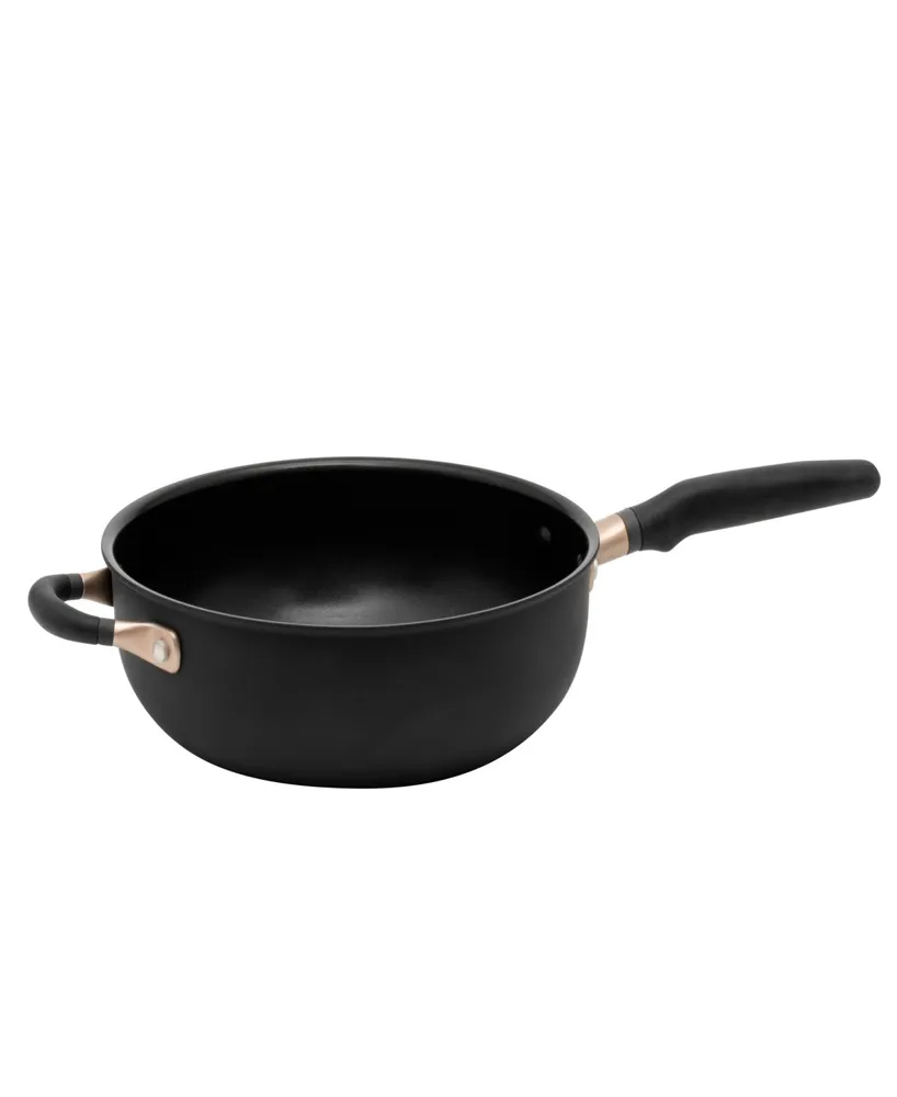 KitchenAid Hard-Anodized Induction Nonstick Wok with Helper Handle, 12.25-Inch, Matte Black