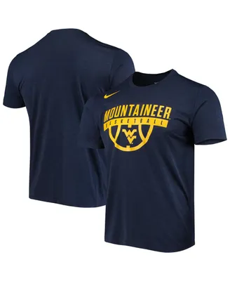 Men's Nike Navy West Virginia Mountaineers Basketball Drop Legend Performance T-shirt