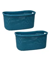 Mind Reader Basket Collection Laundry Basket, Cut Out Handles, Ventilated