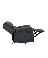 Relax A Lounger 34.75" Steel Dayton Microfiber Manual Recliner