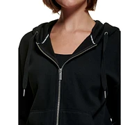 Calvin Klein Performance Women's Fleece Long-Sleeve Zip-Front Hoodie