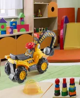 Play22 Toy Tractors For Kids Ride On Excavator - Includes Helmet with Rocks