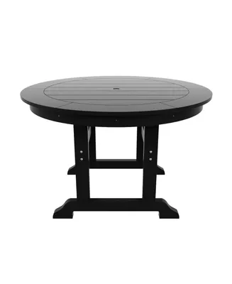 WestinTrends 47" Round Outdoor Patio Dining Table