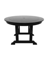 WestinTrends 47" Round Outdoor Patio Dining Table