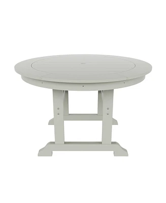 WestinTrends 47" Round Outdoor Patio Dining Table