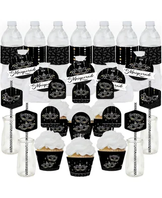 Masquerade - Mask Party Favors and Cupcake Kit Fabulous Favor Party Pack 100 Pc