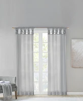 Madison Park Ceres Twist Tab Voile Sheer Window Curtain Pair, 50"W x 95"L, 2 Pack