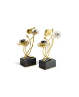 Michael Aram Anemone Candle Holders, Set of 2