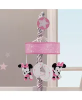 Lambs & Ivy Disney Baby Minnie Mouse Pink/Gray Musical Crib Mobile by